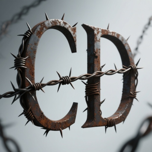 Basic 3D logo using the letters CD . the C is above the D to the