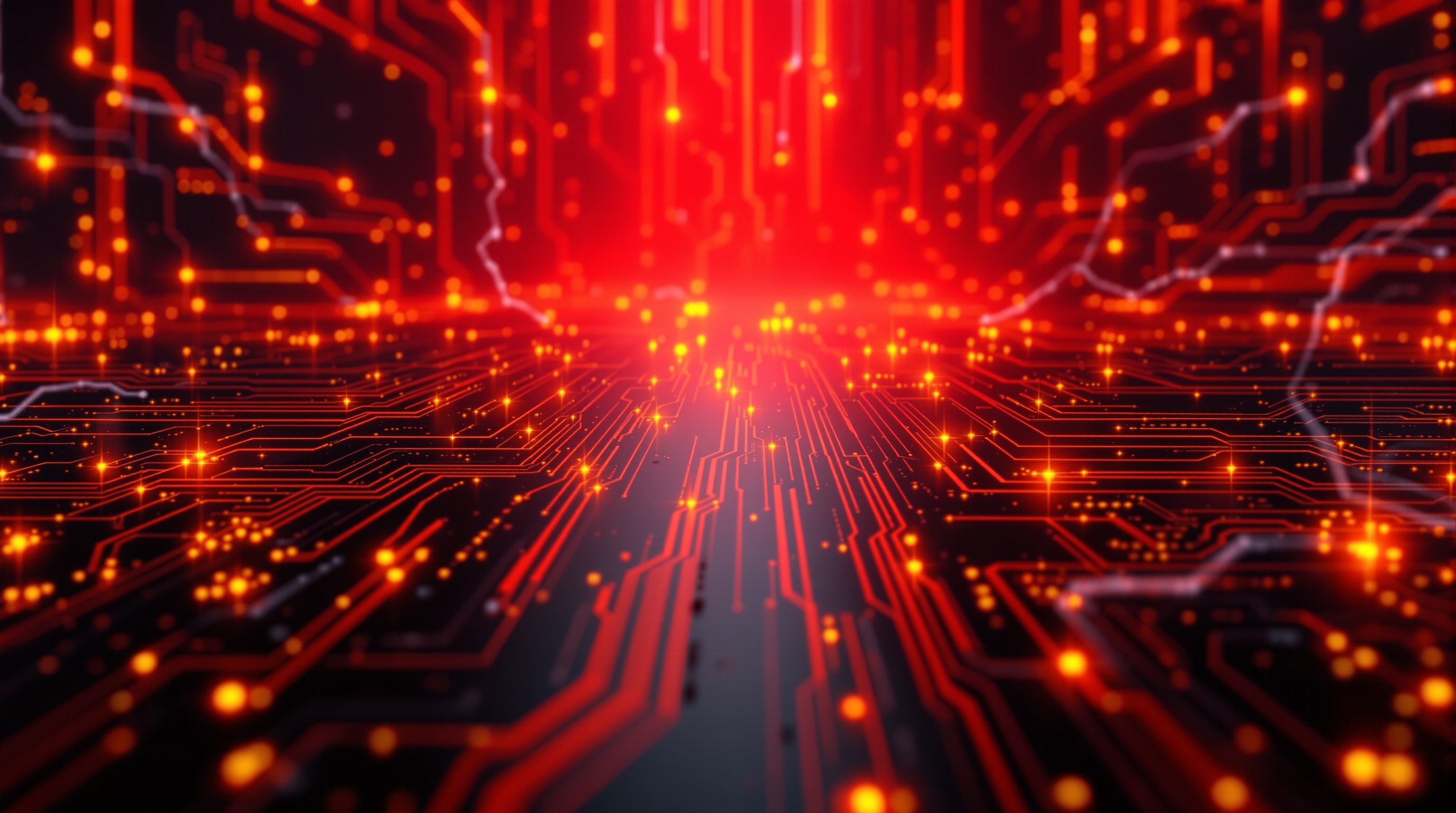 Futuristic background of AI and Video made of circuit boards and