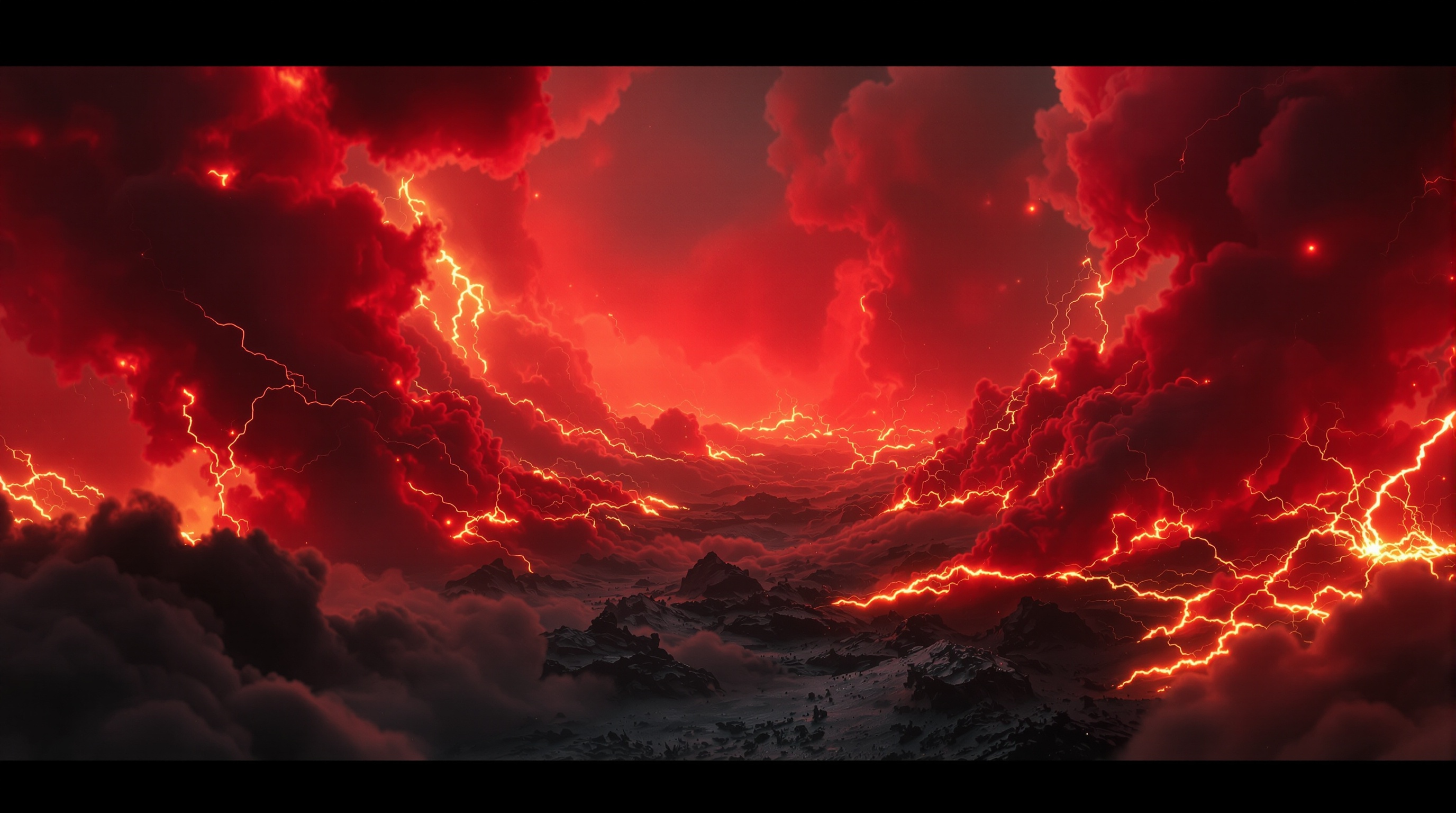 Futuristic background smoke and electricity with the main color a